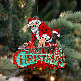 Miniature Pinscher 2-Christmas Rock Two Sided Ornament - Thegiftio UK