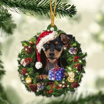 Miniature Pinscher and Christmas gift for her gift for him gift for Miniature Pinscher lover ornament - Thegiftio UK