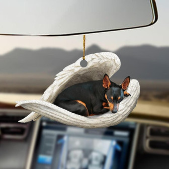 Miniature Pinscher sleeping angel Miniature Pinscher lovers min pin lovers dog moms ornament - Thegiftio
