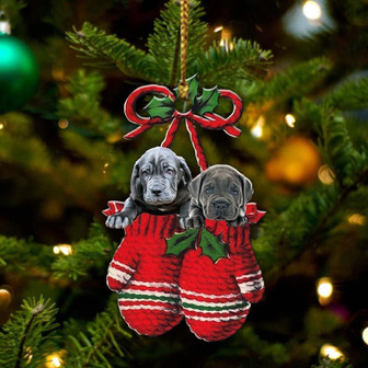 Neapolitan Mastiff Inside Your Gloves Christmas Holiday-Two Sided Ornament, Christmas Ornament, Car Ornament - Thegiftio UK