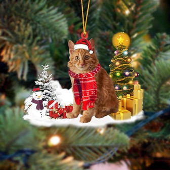 Ornament- American Bobtail Cat Christmas Ornament Dog Ornament, Car Ornament, Christmas Ornament - Thegiftio UK
