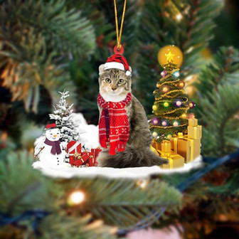 Ornament- American Curl Cat Christmas Ornament Dog Ornament, Car Ornament, Christmas Ornament - Thegiftio UK