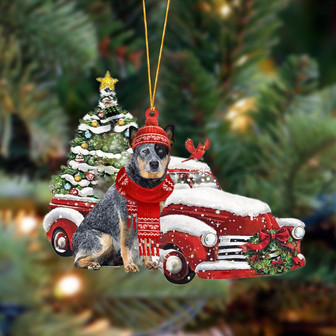 Ornament- Australian Cattle-Christmas Car Two Sided Ornament, Happy Christmas Ornament, Car Ornament - Thegiftio UK