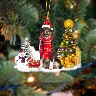 Ornament- Australian Shepherd Christmas Ornament Dog Ornament, Car Ornament, Christmas Ornament - Thegiftio UK
