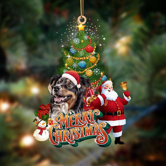 Ornament- Australian Shepherd-Christmas Tree&Dog Hanging Ornament, Happy Christmas Ornament, Car Ornament - Thegiftio UK