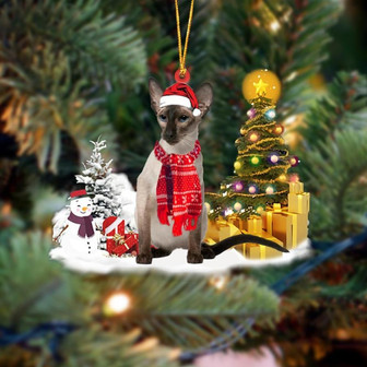 Ornament- Balinese Cat Christmas Ornament Dog Ornament, Car Ornament, Christmas Ornament - Thegiftio UK