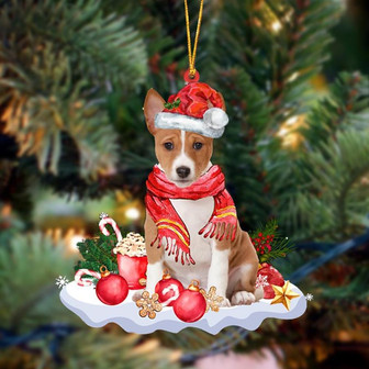 Ornament- Basenji-Better Christmas Hanging Ornament, Happy Christmas Ornament, Car Ornament - Thegiftio UK