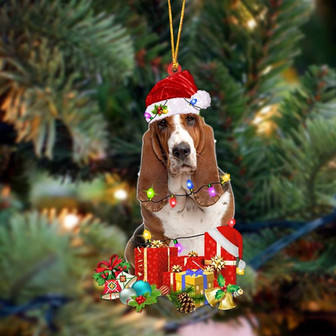 Ornament- Basset Hound-Dog Be Christmas Tree Hanging Ornament, Happy Christmas Ornament, Car Ornament - Thegiftio UK