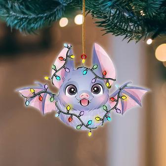 Ornament- Bat Christmas Light Hanging Ornament Dog Ornament, Car Ornament, Christmas Ornament - Thegiftio UK