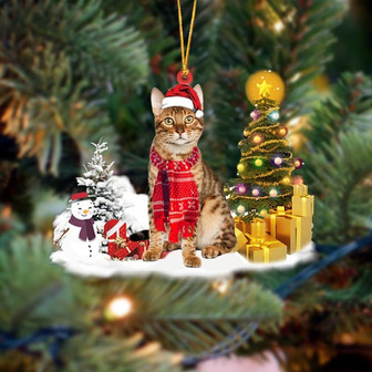 Ornament- Bengal Cat Christmas Ornament Dog Ornament, Car Ornament, Christmas Ornament - Thegiftio