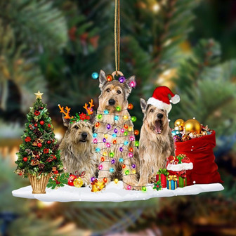 Ornament- Berger Picard-Christmas Dog Friends Hanging Ornament, Happy Christmas Ornament, Car Ornament - Thegiftio UK