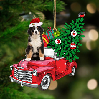 Ornament- Bernese Mountain Dog 1-Pine Truck Hanging Ornament, Happy Christmas Ornament, Car Ornament - Thegiftio UK