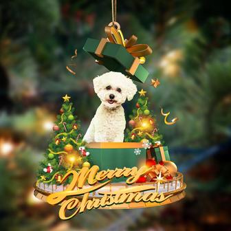 Ornament- Bichon Frise-Christmas Gifts&dogs Hanging Ornament, Happy Christmas Ornament, Car Ornament - Thegiftio UK