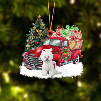Ornament- Bichon Frise Christmas Hanging Ornament Dog Ornament, Car Ornament, Christmas Ornament - Thegiftio UK