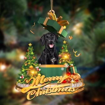 Ornament- Bla Labrador2-Christmas Gifts&dogs Hanging Ornament, Happy Christmas Ornament, Car Ornament - Thegiftio UK