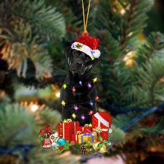 Ornament- black Labrador 1-Dog Be Christmas Tree Hanging Ornament, Happy Christmas Ornament, Car Ornament - Thegiftio UK