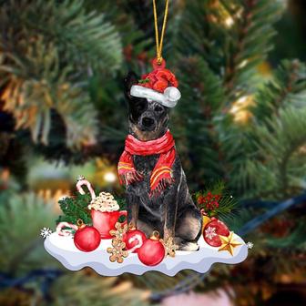 Ornament- BLUE Heeler-Better Christmas Hanging Ornament, Happy Christmas Ornament, Car Ornament - Thegiftio UK