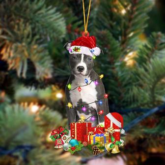 Ornament- Blue Nose Pitbull-Dog Be Christmas Tree Hanging Ornament, Happy Christmas Ornament, Car Ornament - Thegiftio UK