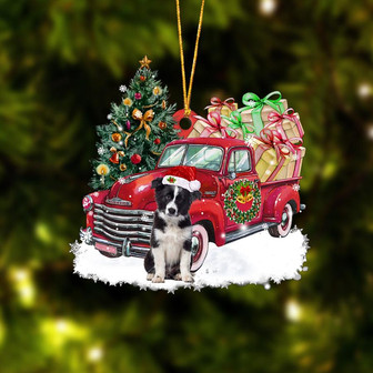 Ornament- Border Collie Christmas Hanging Ornament Dog Ornament, Car Ornament, Christmas Ornament - Thegiftio UK