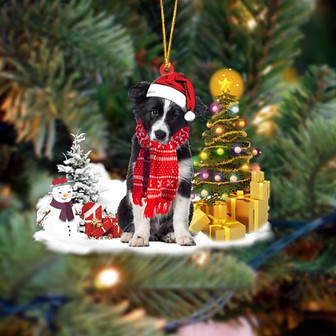 Ornament- Border Collie Christmas Ornament Dog Ornament, Car Ornament, Christmas Ornament - Thegiftio UK