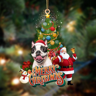Ornament- Boston terrier 2-Christmas Tree&Dog Hanging Ornament, Happy Christmas Ornament, Car Ornament - Thegiftio UK