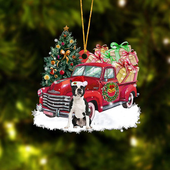 Ornament- Boston Terrier Christmas Hanging Ornament Dog Ornament, Car Ornament, Christmas Ornament - Thegiftio UK