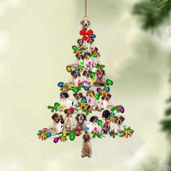 Ornament- Brittany-Christmas Tree Lights-Two Sided Ornament, Happy Christmas Ornament, Car Ornament - Thegiftio UK