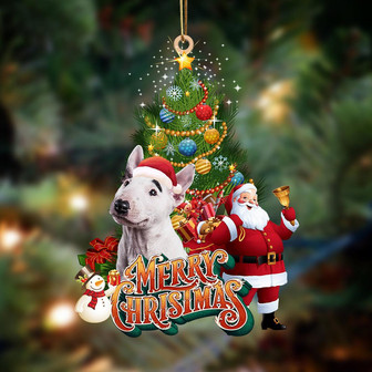 Ornament- Bull terrier 2-Christmas Tree&Dog Hanging Ornament, Happy Christmas Ornament, Car Ornament - Thegiftio UK