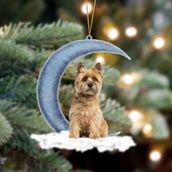 Ornament- Cairn Terrier Sits On The Moon Hanging Ornament Dog Ornament, Car Ornament, Christmas Ornament - Thegiftio UK
