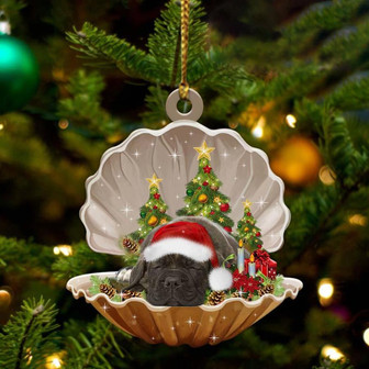 Ornament- Cane Corso3-Sleeping Pearl in Christmas Two Sided Ornament, Happy Christmas Ornament, Car Ornament - Thegiftio UK
