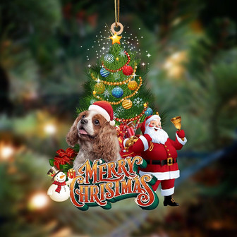 Ornament- Cavalier King Spaniel-Christmas Tree&Dog Hanging Ornament, Happy Christmas Ornament, Car Ornament - Thegiftio UK