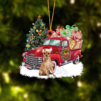 Ornament- Chihuahua Christmas Hanging Ornament Dog Ornament, Car Ornament, Christmas Ornament - Thegiftio UK