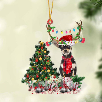 Ornament- Chihuahua-Christmas Tree Gift Hanging Ornament, Happy Christmas Ornament, Car Ornament - Thegiftio UK