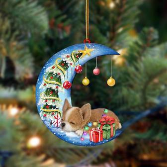 Ornament- Chihuahua1-Sleep On The Moon Christmas Two Sided Ornament, Happy Christmas Ornament, Car Ornament - Thegiftio UK