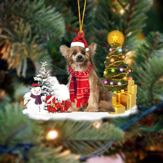 Ornament- Chinese Crested Christmas Ornament Dog Ornament, Car Ornament, Christmas Ornament - Thegiftio
