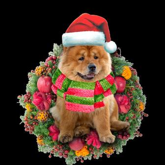 Ornament- Chow Chow Christmas Ornament, Happy Christmas Ornament, Car Ornament - Thegiftio UK