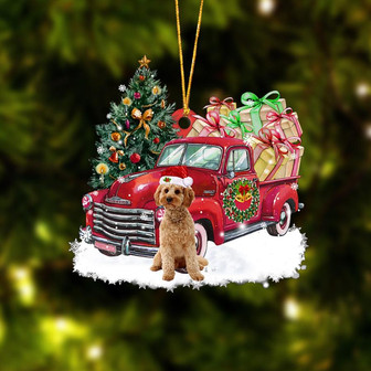 Ornament- Cockapoo Christmas Hanging Ornament Dog Ornament, Car Ornament, Christmas Ornament - Thegiftio UK
