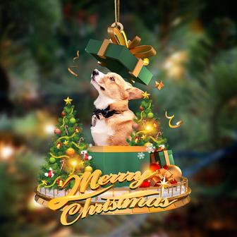 Ornament- Corgi-Christmas Gifts&dogs Hanging Ornament, Happy Christmas Ornament, Car Ornament - Thegiftio UK