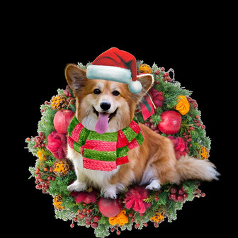 Ornament- Corgi Christmas Ornament, Happy Christmas Ornament, Car Ornament - Thegiftio UK
