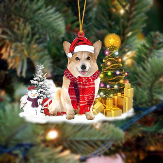 Ornament- Corgi Christmas Ornament Dog Ornament, Car Ornament, Christmas Ornament - Thegiftio UK