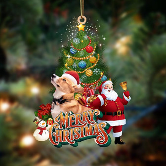 Ornament- Corgi-Christmas Tree&Dog Hanging Ornament, Happy Christmas Ornament, Car Ornament - Thegiftio UK