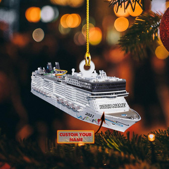 Ornament - Cruise Ship Custom Shaped Flat Ornament, Ornament Christmas Decor, Home Decor - Thegiftio UK