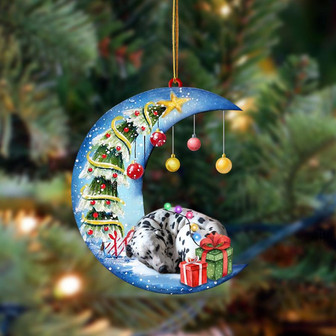 Ornament- Dalmatian-Sleep On The Moon Christmas Two Sided Ornament, Happy Christmas Ornament, Car Ornament - Thegiftio UK