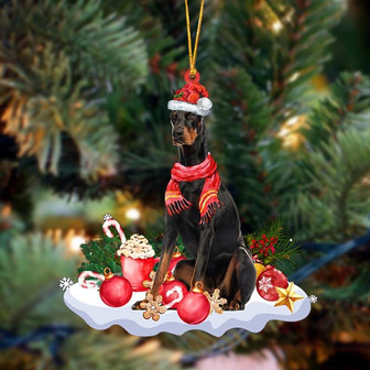 Ornament- Dobermann 2-Better Christmas Hanging Ornament, Happy Christmas Ornament, Car Ornament - Thegiftio UK