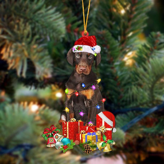 Ornament- Dobermann-Dog Be Christmas Tree Hanging Ornament, Happy Christmas Ornament, Car Ornament - Thegiftio UK