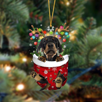 Ornament- Dobermann Pinscher-In Christmas Pocket Two Sides Ornament, Happy Christmas Ornament, Car Ornament - Thegiftio UK