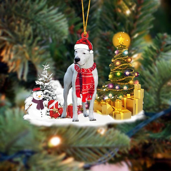 Ornament- Dogo Argentinoes Christmas Ornament Dog Ornament, Car Ornament, Christmas Ornament - Thegiftio UK