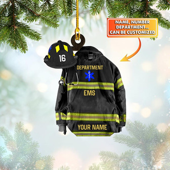 Ornament - EMS, EMT - Custom Shaped Ornament, Ornament Christmas Decor, Home Decor - Thegiftio UK