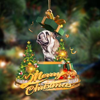 Ornament- English Bulldog-Christmas Gifts&dogs Hanging Ornament, Happy Christmas Ornament, Car Ornament - Thegiftio UK