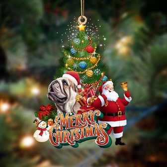 Ornament- English Bulldog-Christmas Tree&Dog Hanging Ornament, Happy Christmas Ornament, Car Ornament - Thegiftio UK